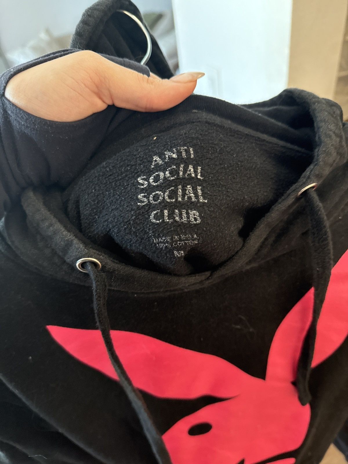 Anti Social Social Club × Playboy Anti Social Social Club x Playboy Hoodie Black / Pink Size US M / EU 48-50 / 2 - 3 Thumbnail