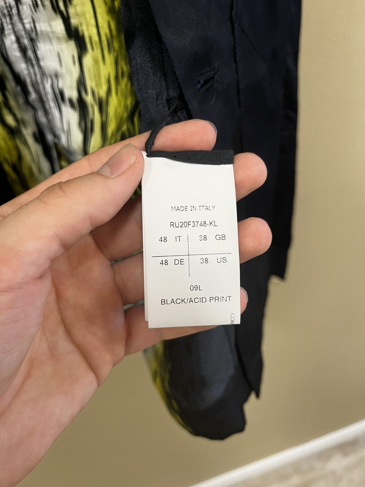 Rick Owens Rick Owens FW20 Performa CMS Island Blazer Size 38R - 12 Thumbnail