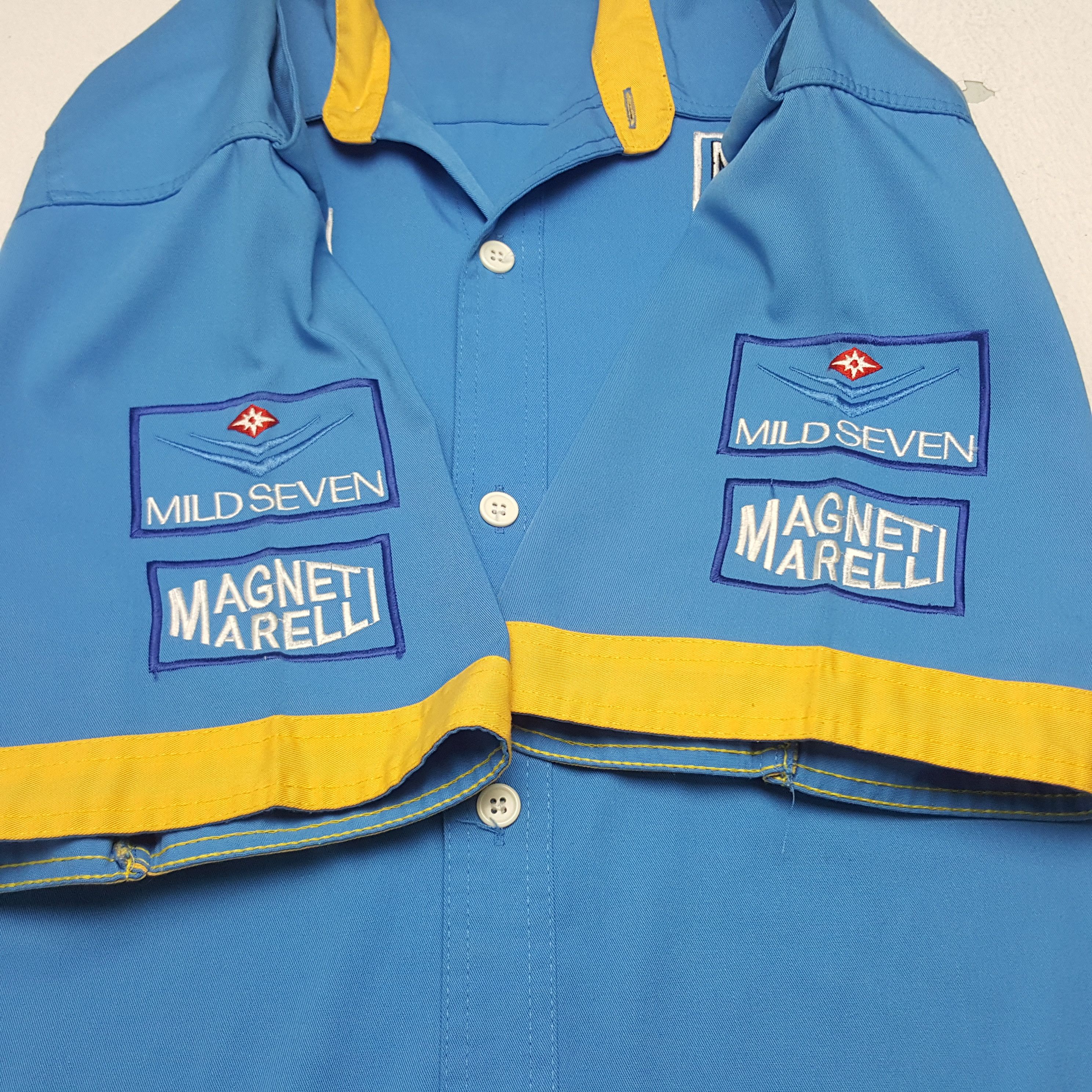 Vintage Vintage Mild Seven Magneti Marelli F1 Racing Shirt Button Up Size US XL / EU 56 / 4 - 6 Thumbnail