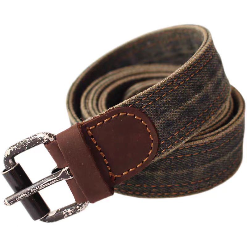 Japanese Brand × Vintage Street Vintage 47 Inch Wide Denim Belt Size ONE SIZE - 5 Thumbnail