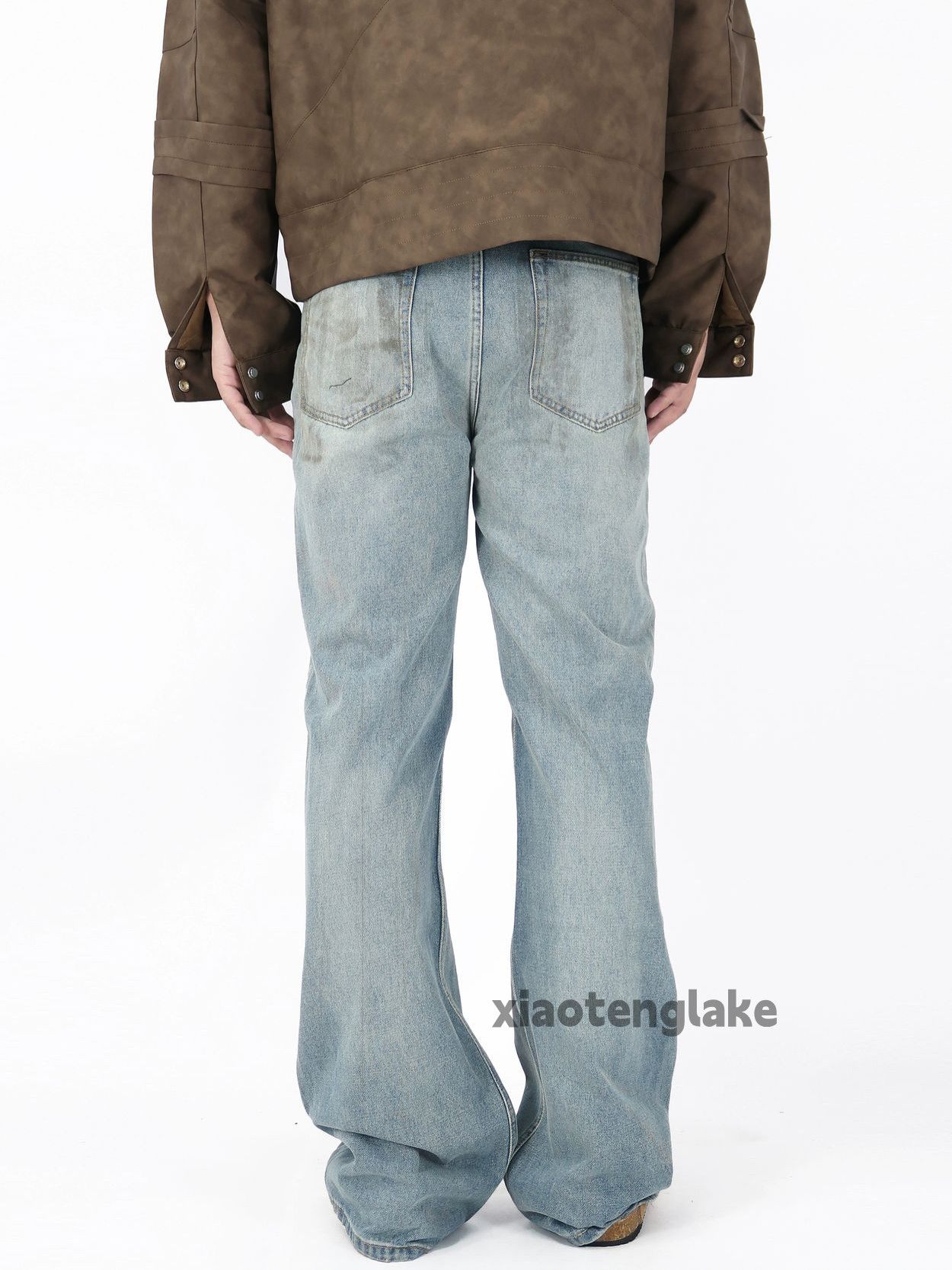 Jean × Vintage washed faded cleanfit stain grunge loose baggy jeans Size US 32 / EU 48 - 7 Thumbnail