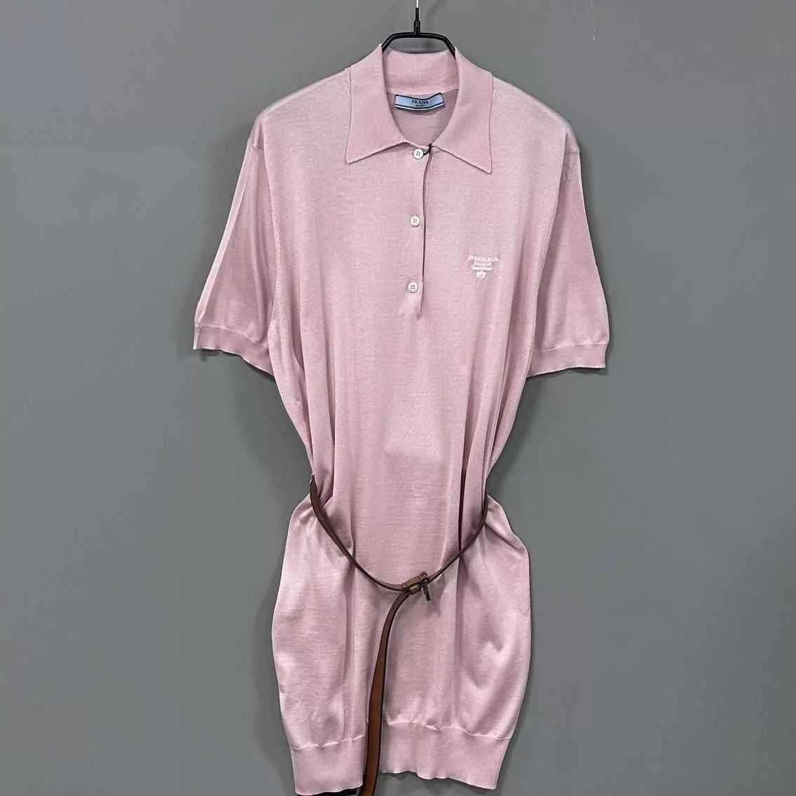 Prada PRADA Pink Belted Dress Women's 36 Size XS / US 0-2 / IT 36-38 - 3 Thumbnail