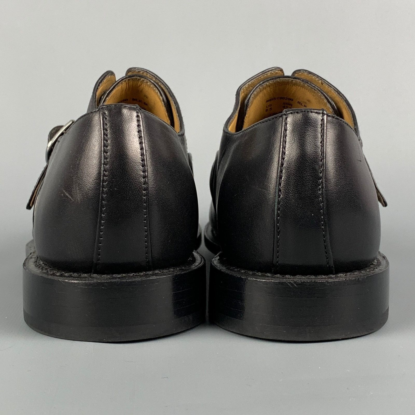 Michael Bastian Size 8.5 Black Leather Monk Strap Lace Up Shoes Size US 8.5 / EU 41-42 - 5 Thumbnail