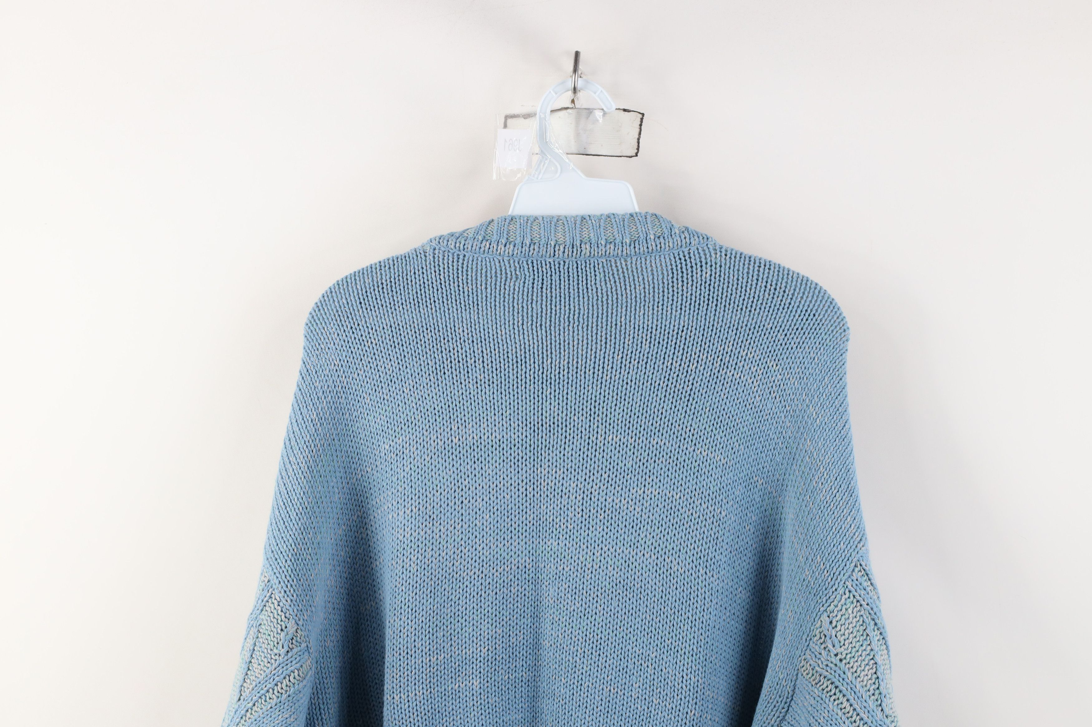Vintage Vintage 70s Streetwear Cable Knit Fisherman Crewneck Sweater Size US L / EU 52-54 / 3 - 9 Thumbnail