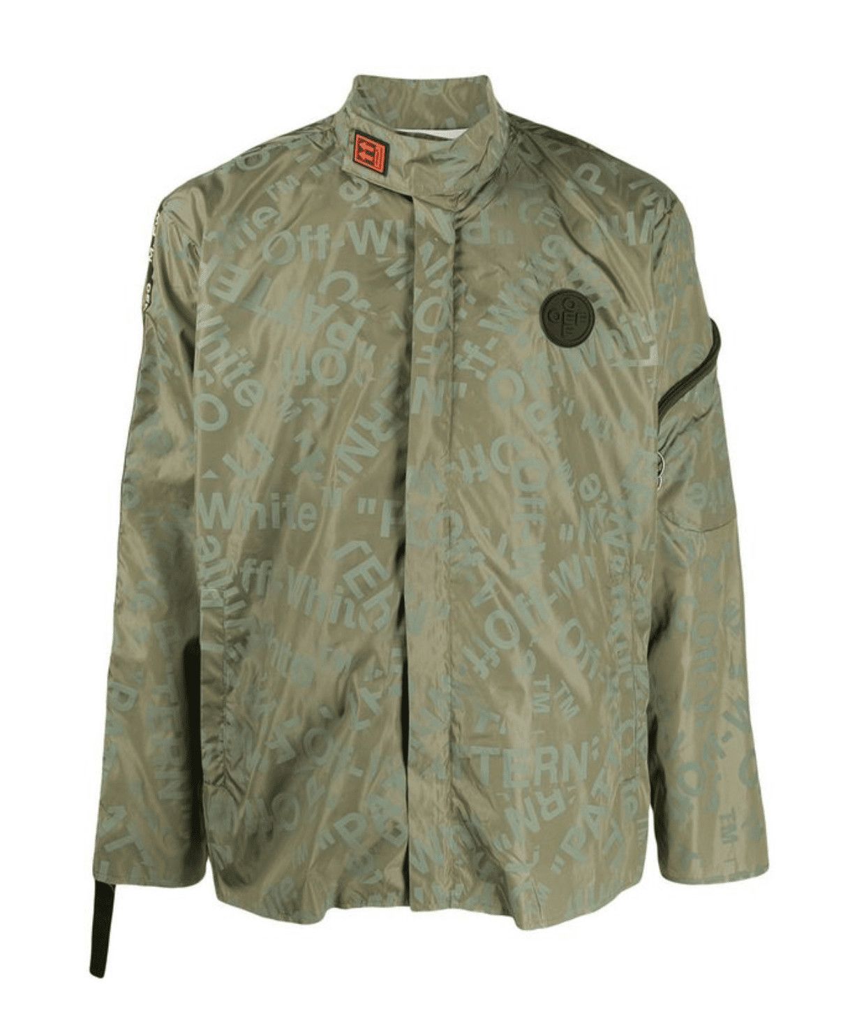 Off-White o1y0225 Logo Jacket in Military Green Size US S / EU 44-46 / 1 - 1 Thumbnail