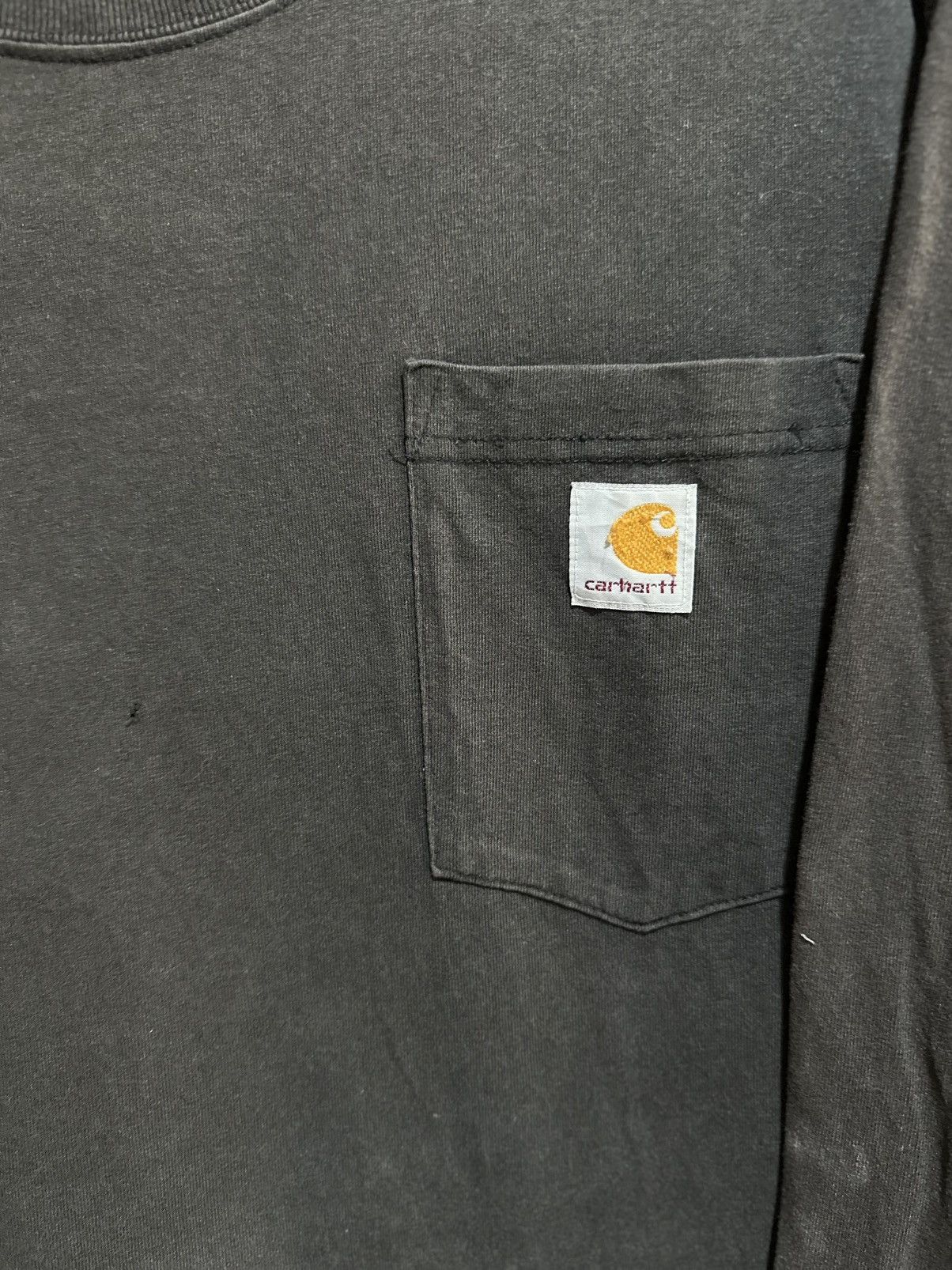 Carhartt Vintage Carhartt Pocket Tee Long Sleeve Sun Faded Tee Size US L / EU 52-54 / 3 - 2 Thumbnail