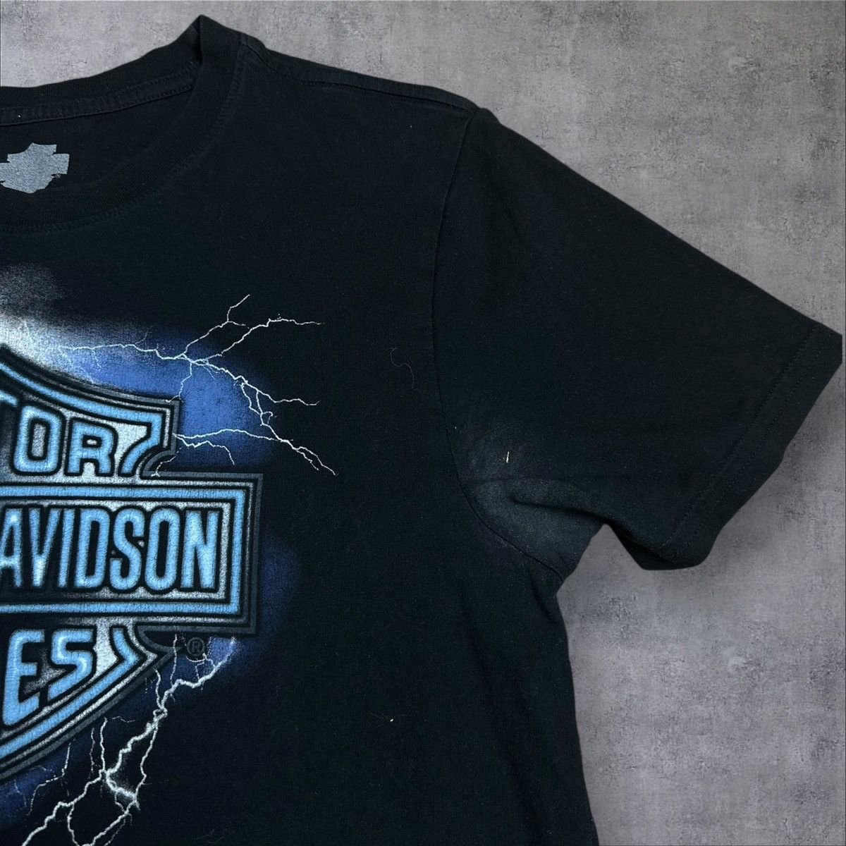 Harley Davidson Harley Davidson Big Logo Lighting T shirt Tee Black Size US L / EU 52-54 / 3 - 4 Thumbnail