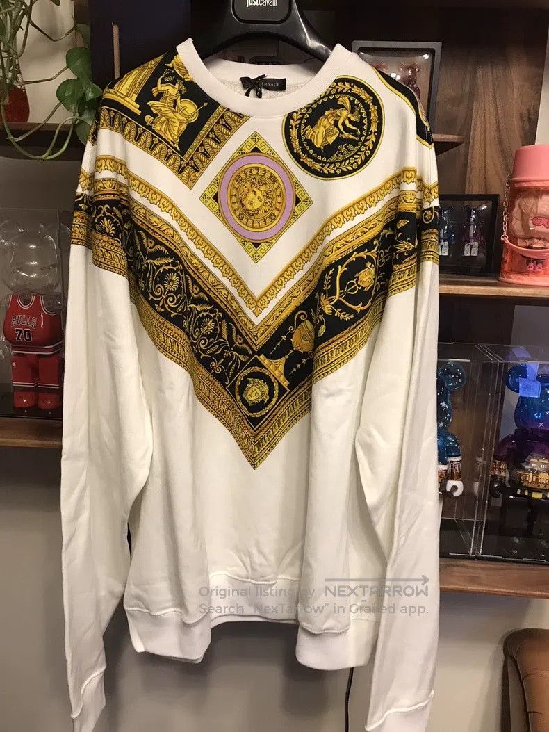 Versace Versace Classic baroque parquet sweatshirt Size US XXL / EU 58 / 5 - 1 Thumbnail