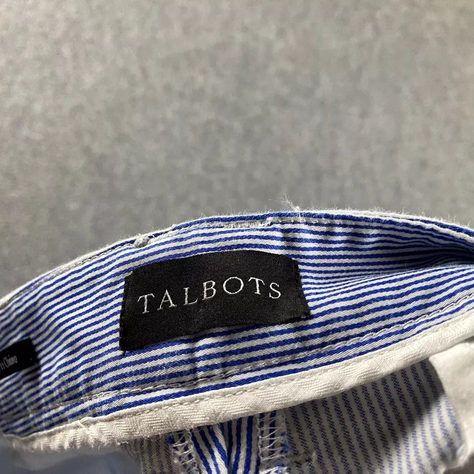 Talbots Talbots Pants Womens 12 Blue Striped Stretch Cotton Chino Size 34" / US 12 / IT 48 - 8 Thumbnail