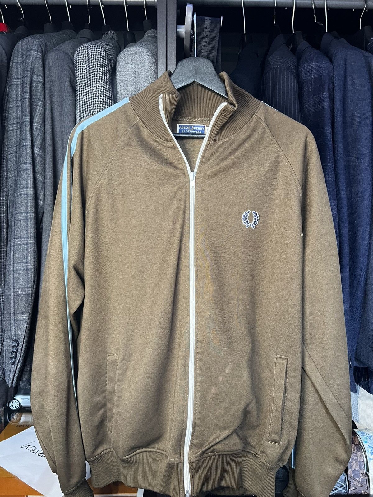 Fred Perry Fred Perry Track Jacket - Brown. Size L | Grailed
