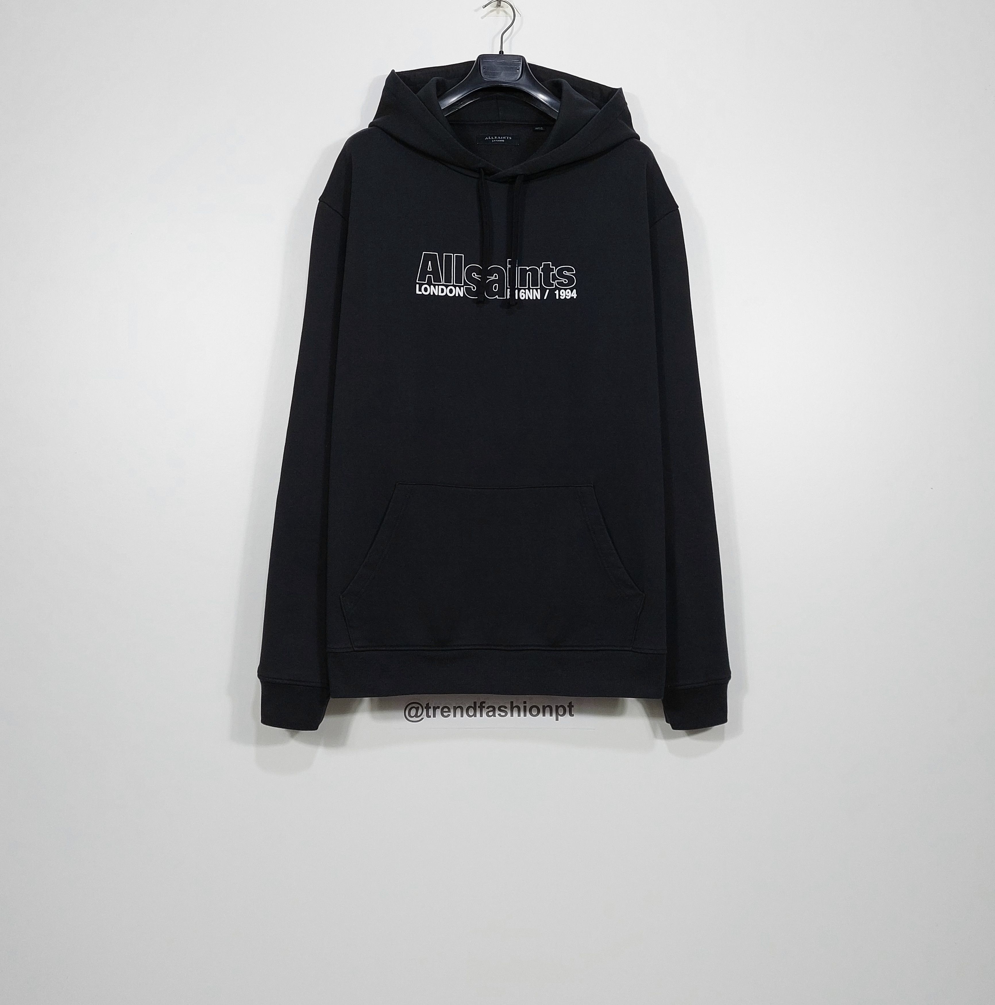Allsaints logo print hoodie - black XXL Size US XXL / EU 58 / 5 - 1 Thumbnail