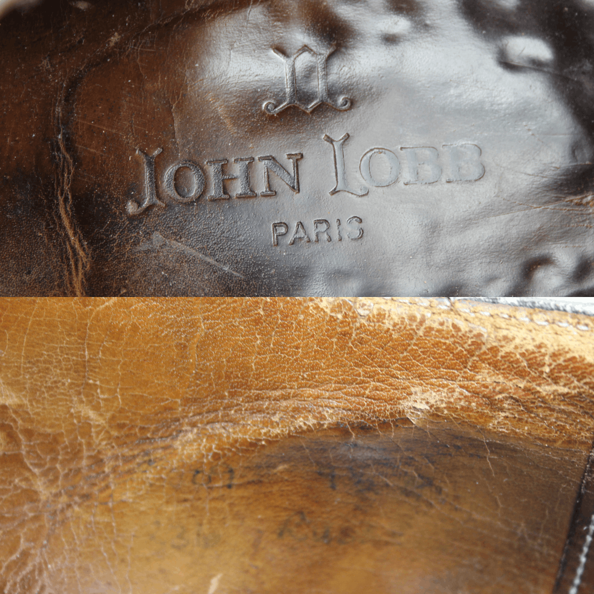 John Lobb 90S Bespoke 5-Eyelet Cap Toe Blucher Derby Vintage Size US 10.5 / EU 43-44 - 16 Thumbnail