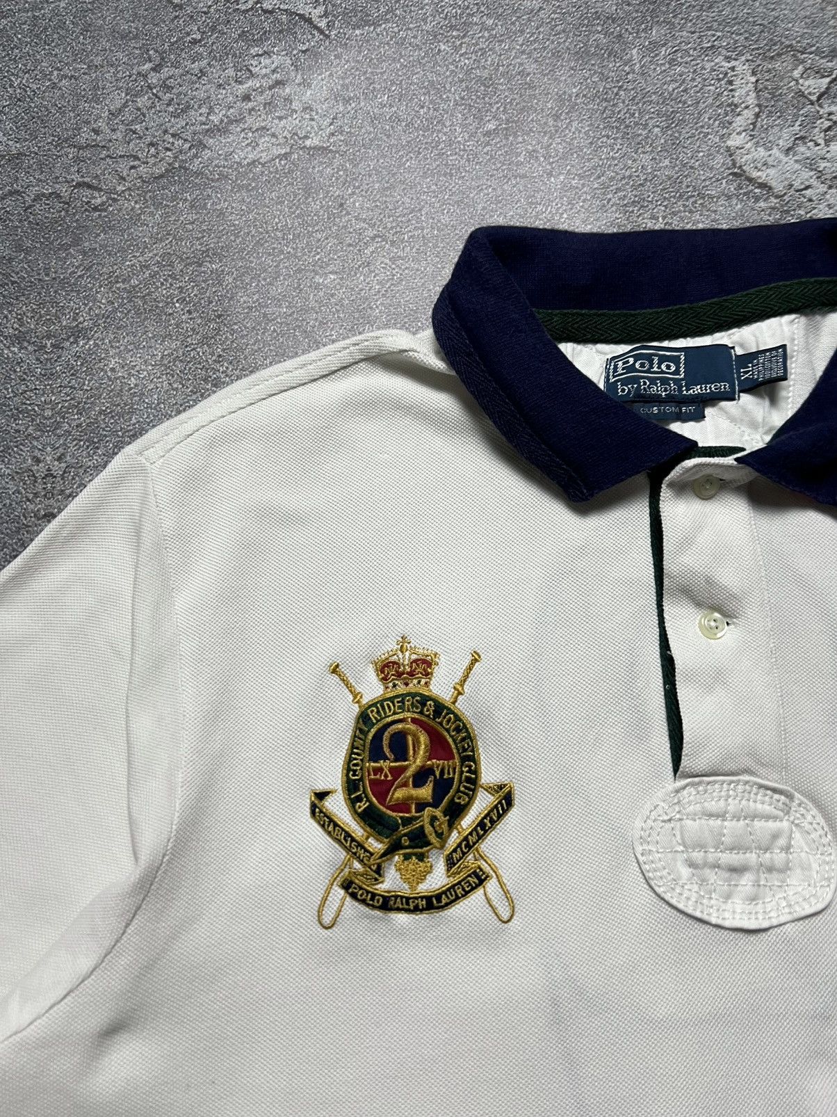 Polo Ralph Lauren 90x Vintage Ralph Lauren T-Shirt Chief Keef Big Pony Striped Size US XL / EU 56 / 4 - 5 Thumbnail
