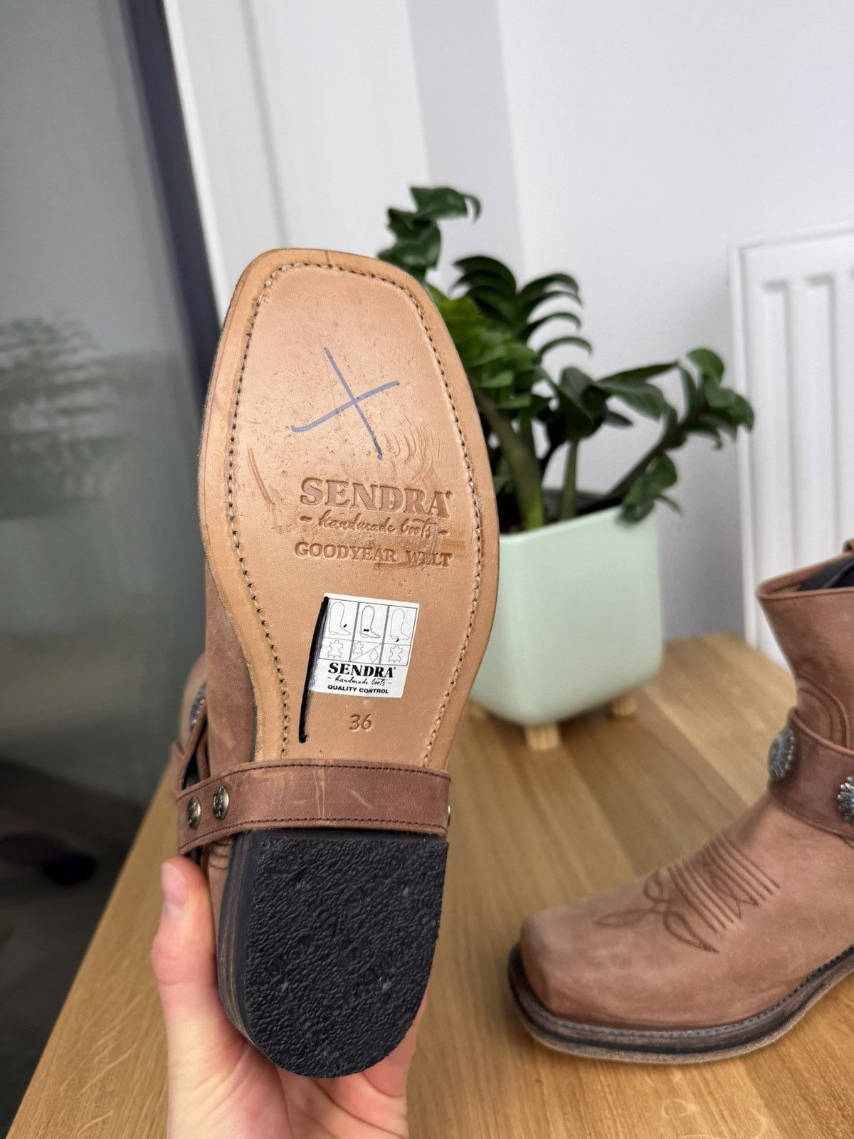 Sendra × Vintage Vintage Sendra Women’s Cowboy Leather Boots Size US 6 / IT 36 - 11 Thumbnail