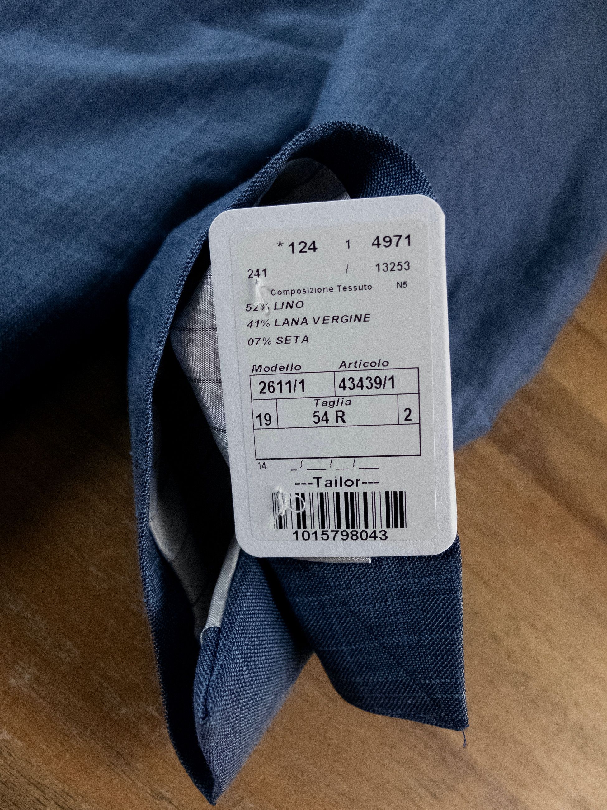 Luigi Bianchi LUIGI BIANCHI SARTORIA blue linen wool silk sportcoat 44 Size 44R - 7 Thumbnail