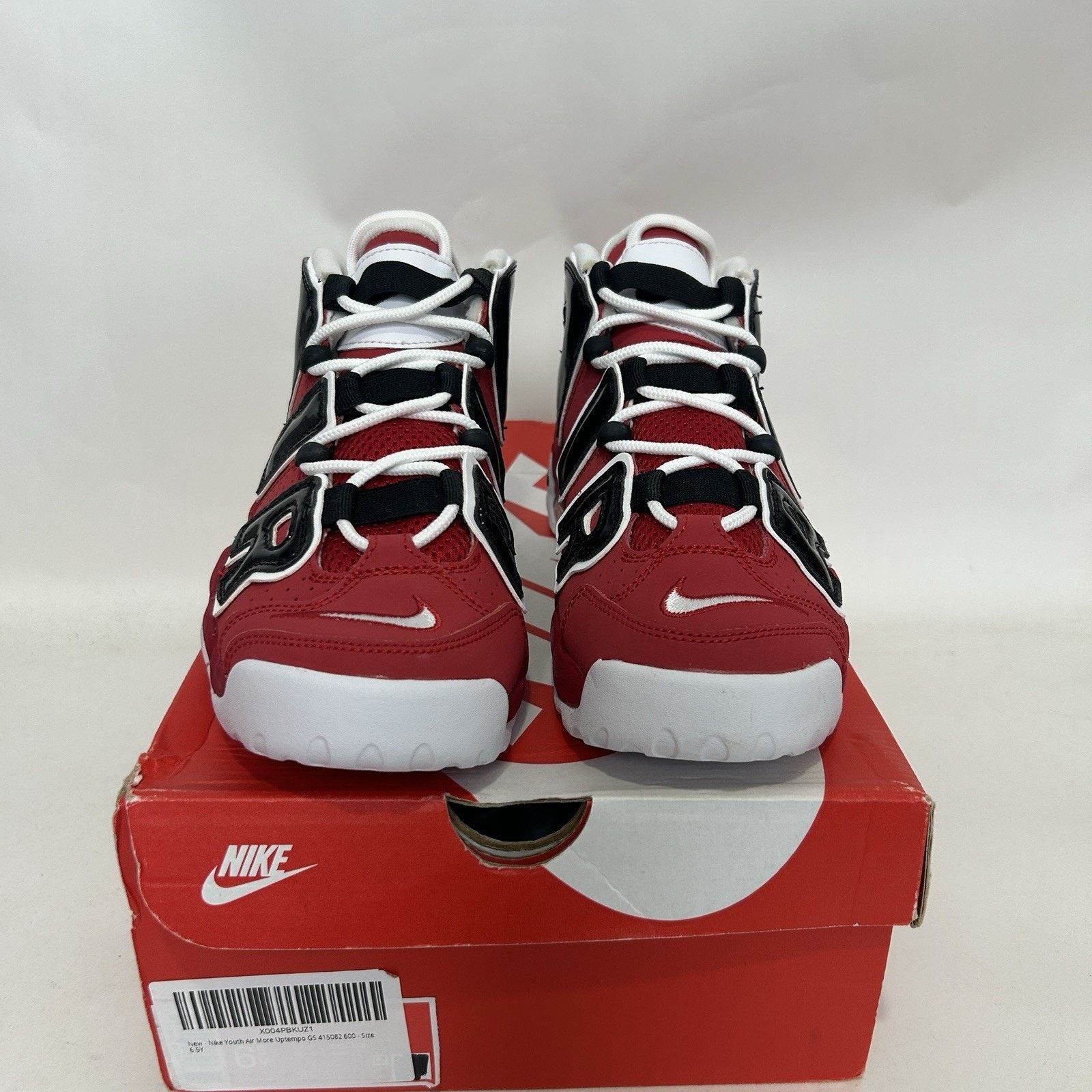 Nike Nike Air More Uptempo GS Bulls Hoops Pack “Varsity Red” Size US 8 / IT 38 - 2 Thumbnail