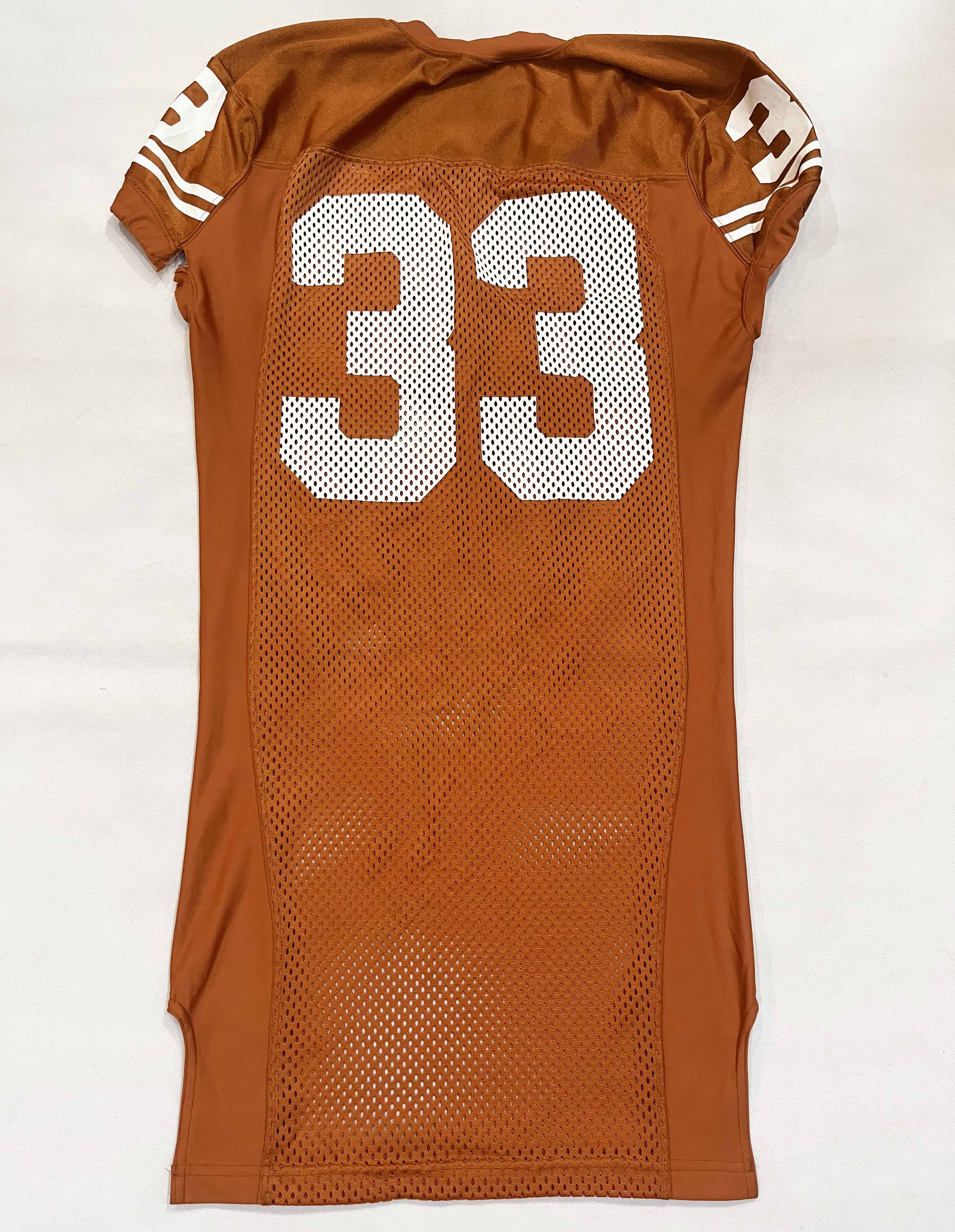 Nike Nike Texas Longhorns #33 NCAA Football Game Worn Jersey Size US M / EU 48-50 / 2 - 5 Thumbnail