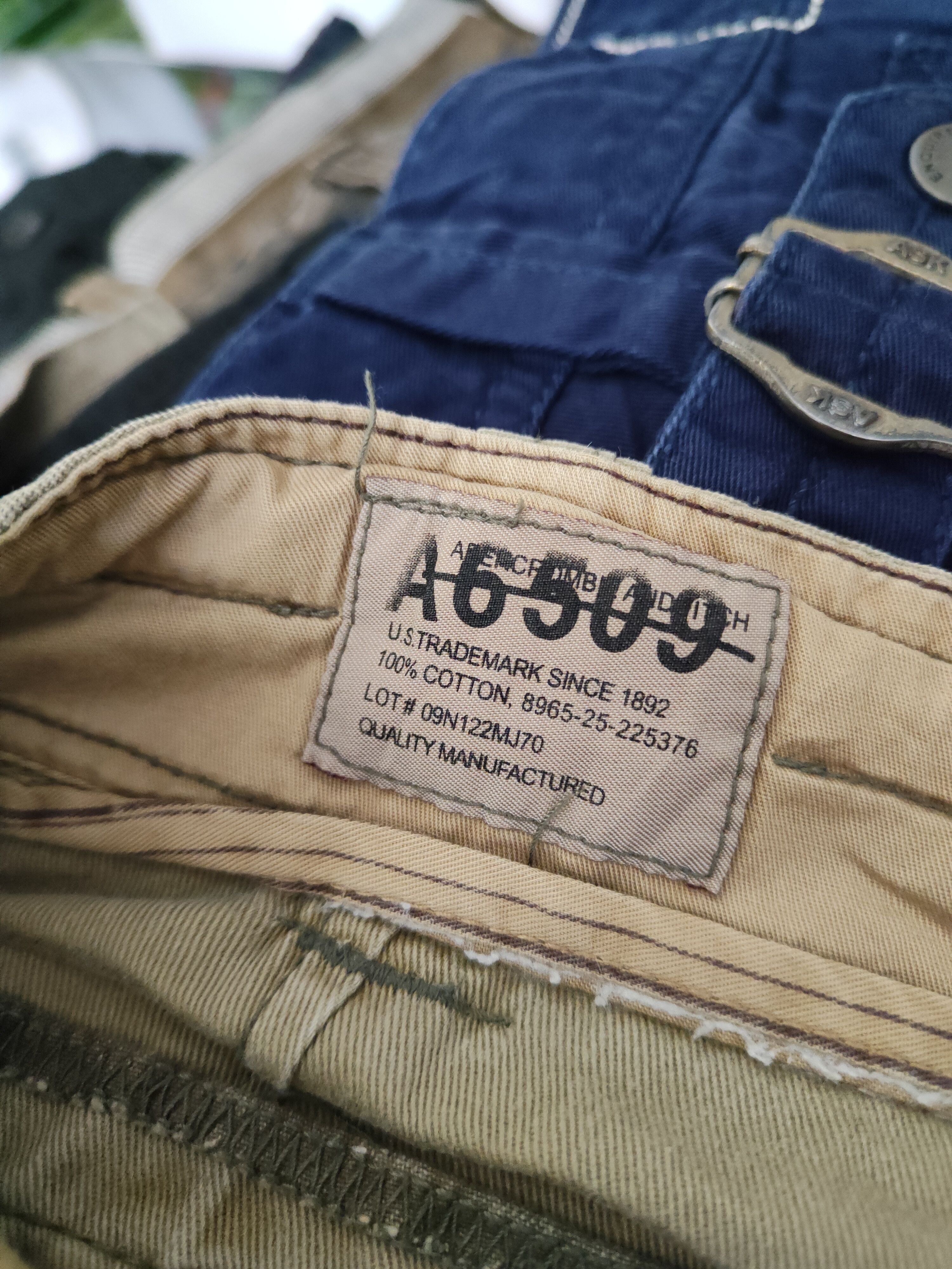 Abercrombie & Fitch DLL Abercrombie Camouflage Multipocket Cargo Pants #182 Size US 32 / EU 48 - 16 Thumbnail