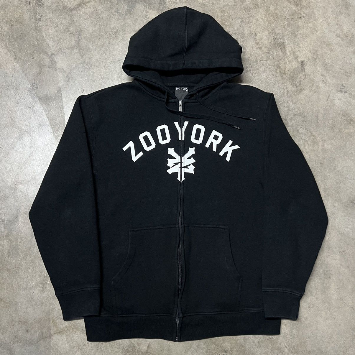 Vintage × Zoo York Vintage 2000’s Y2K Zoo York Full-Zip Hoodie Sweater Size US XL / EU 56 / 4 - 2 Thumbnail