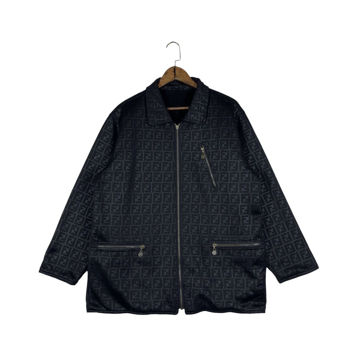 Fendi × Italian Designers Fendi Zucca Monogram Reversible Jacket 