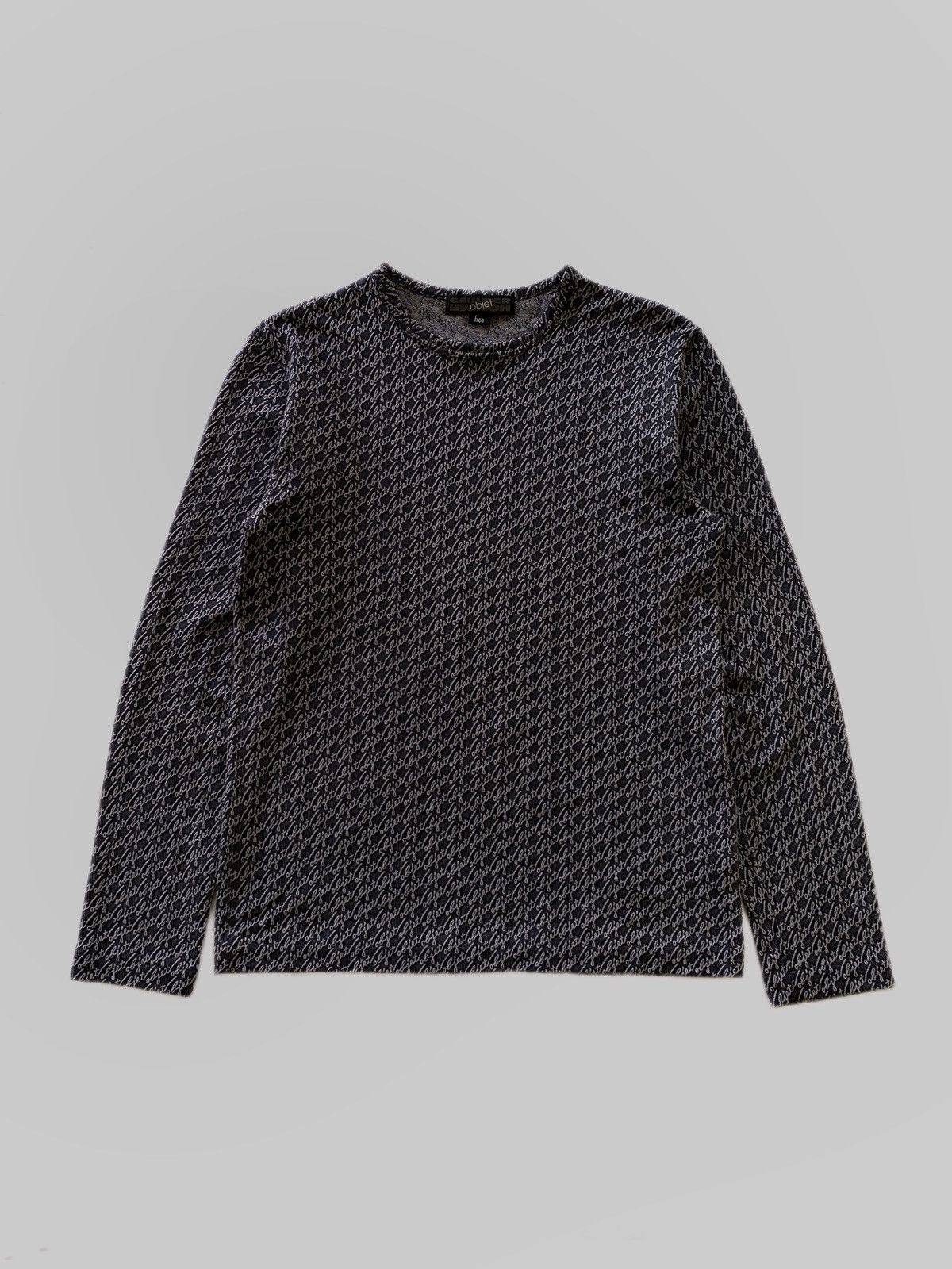 Gaultier Homme Objet Vintage Gaultier Homme Objet Monogram LS shirt Size US S / EU 44-46 / 1 - 1 Thumbnail