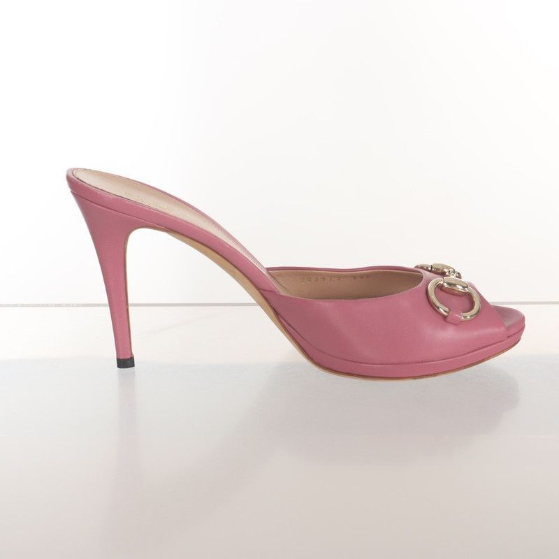 Gucci GUCCI Pink High Heel Slingback with Hardware- Size US 8 / IT 38 - 1 Thumbnail