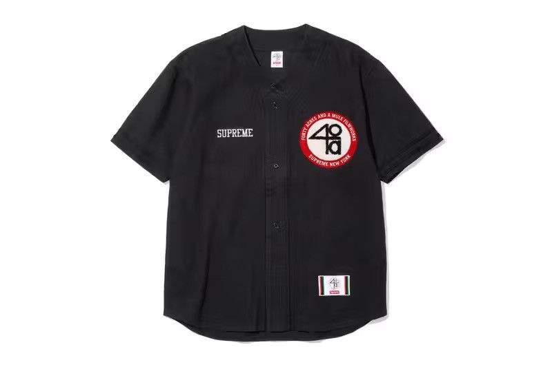 Supreme Supreme x 40 Acres baseball jersey spike lee Size US L / EU 52-54 / 3 - 2 Thumbnail