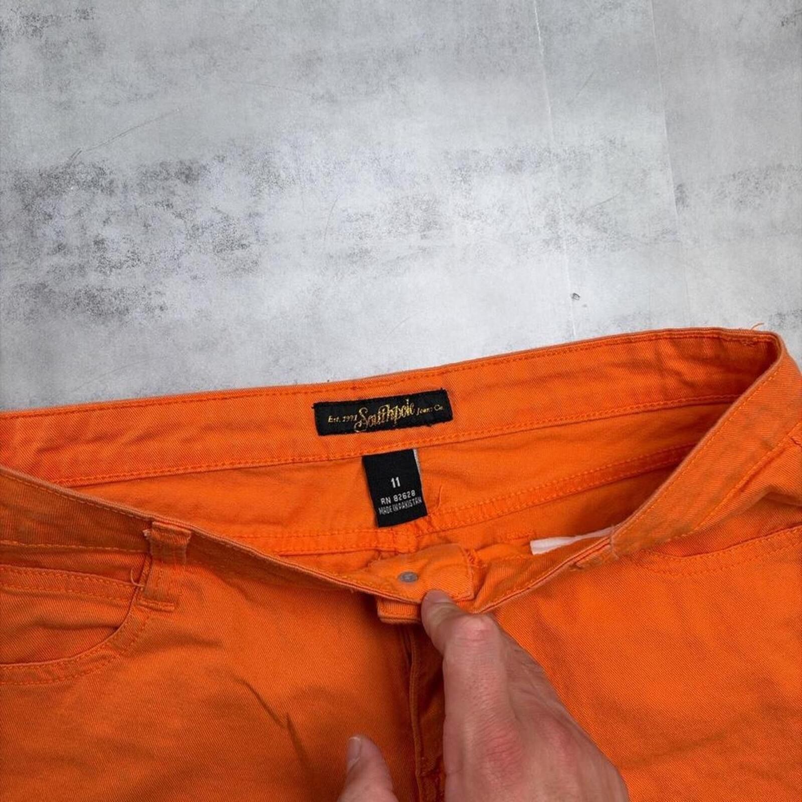 Southpole Y2K Orange Southpole Grunge Skater Mini Shorts Size 34" / US 12 / IT 48 - 5 Thumbnail