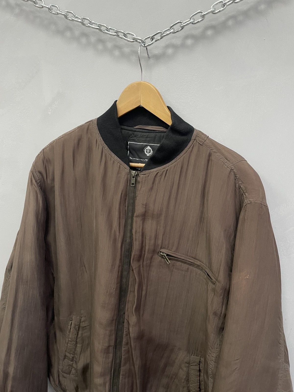 Japanese Brand VINTAGE BOXY MA 1 BOMBER SILK BROWN JAPANESE AVANT-GARDE Size US L / EU 52-54 / 3 - 2 Thumbnail