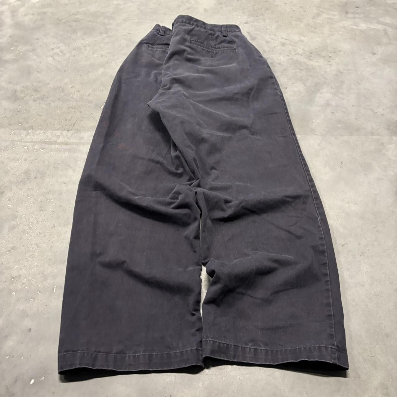 Japanese Brand × Vintage Crazy Vintage Y2K/2000s Baggy Faded Black Essential Casual Pants! Size US 34 / EU 50 - 4 Thumbnail