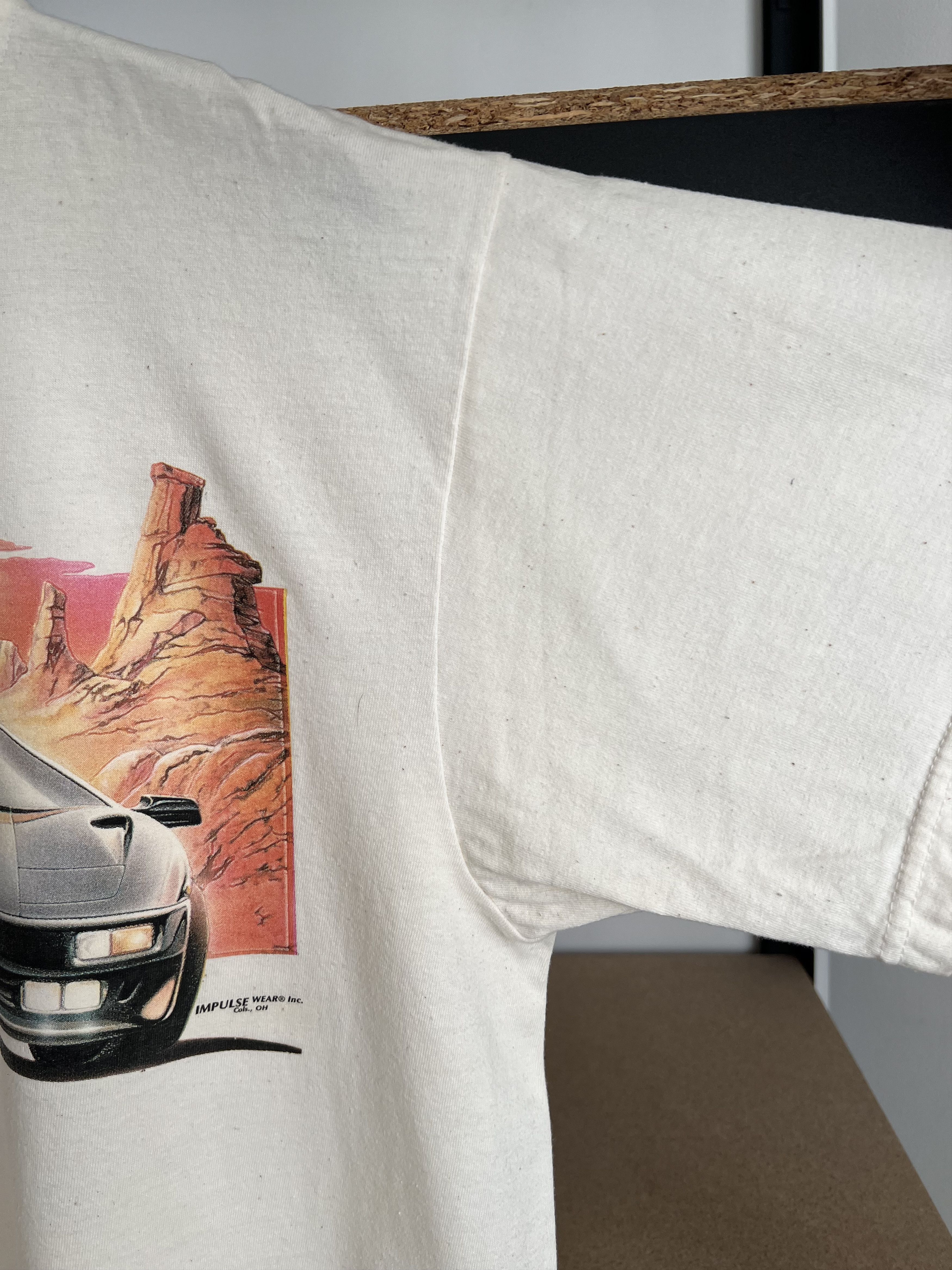 Vintage Vintage 1996 Lamborghini Diablo Promo White T-shirt Size US L / EU 52-54 / 3 - 13 Thumbnail