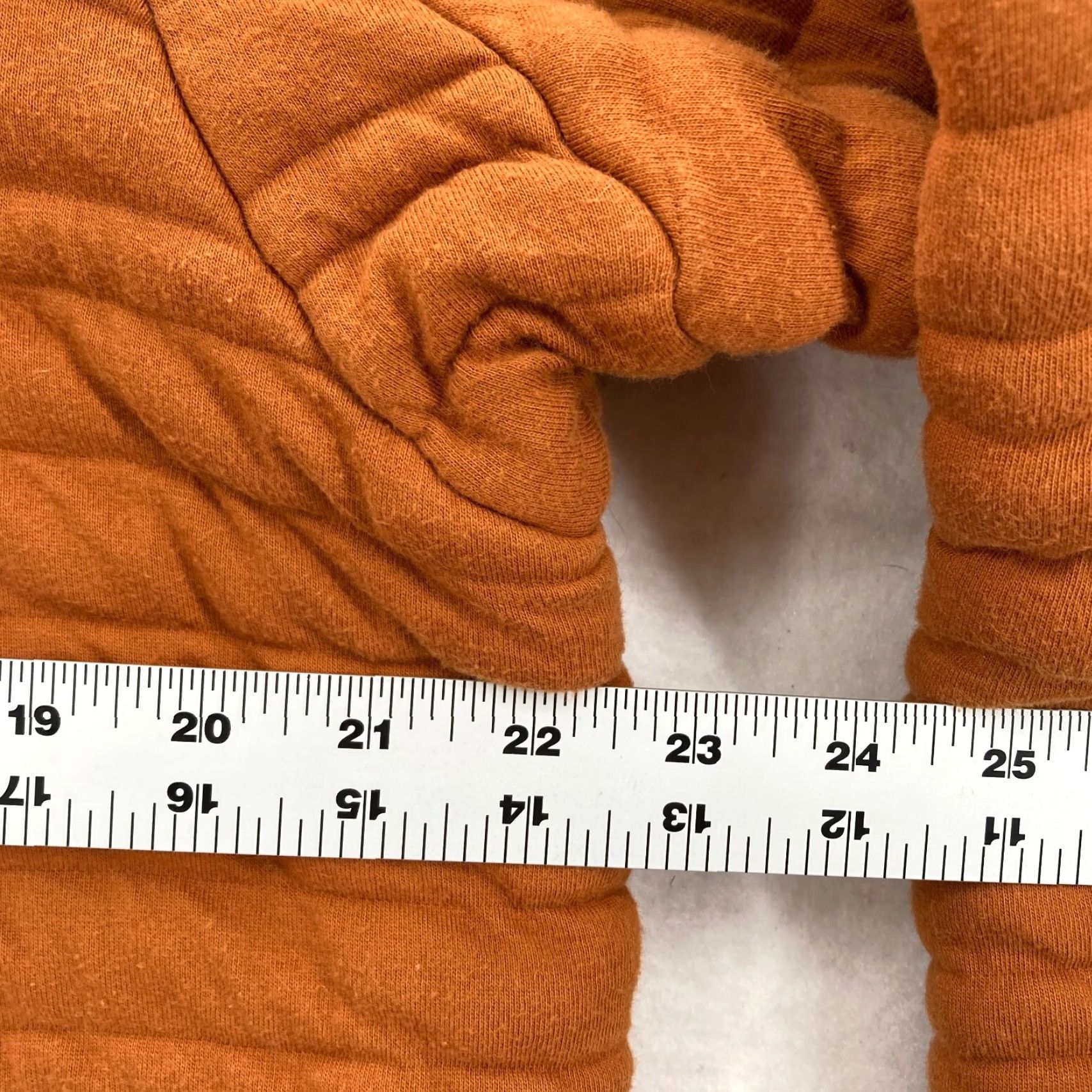 Rusty Duluth Clothing Men's Quilted Pullover Jacket Orange M Knit Workwear Jacket Size US M / EU 48-50 / 2 - 7 Thumbnail