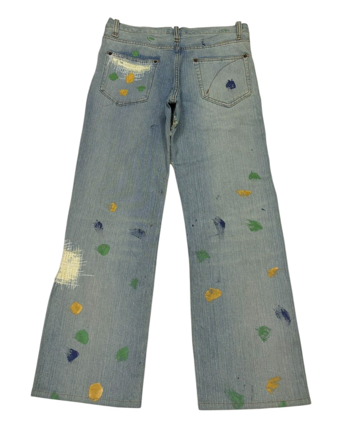If Six Was Nine × Japanese Brand × Kapital Vintage Exhibitionist Patchwork Boro Sashiko Distress Denim Size US 32 / EU 48 - 8 Thumbnail