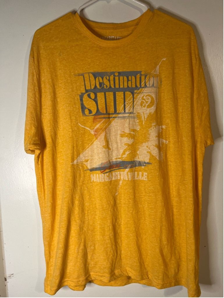 Other Men's Margaritaville T-Shirt Size L Yellow Graphic Tee Size US L / EU 52-54 / 3 - 1 Thumbnail