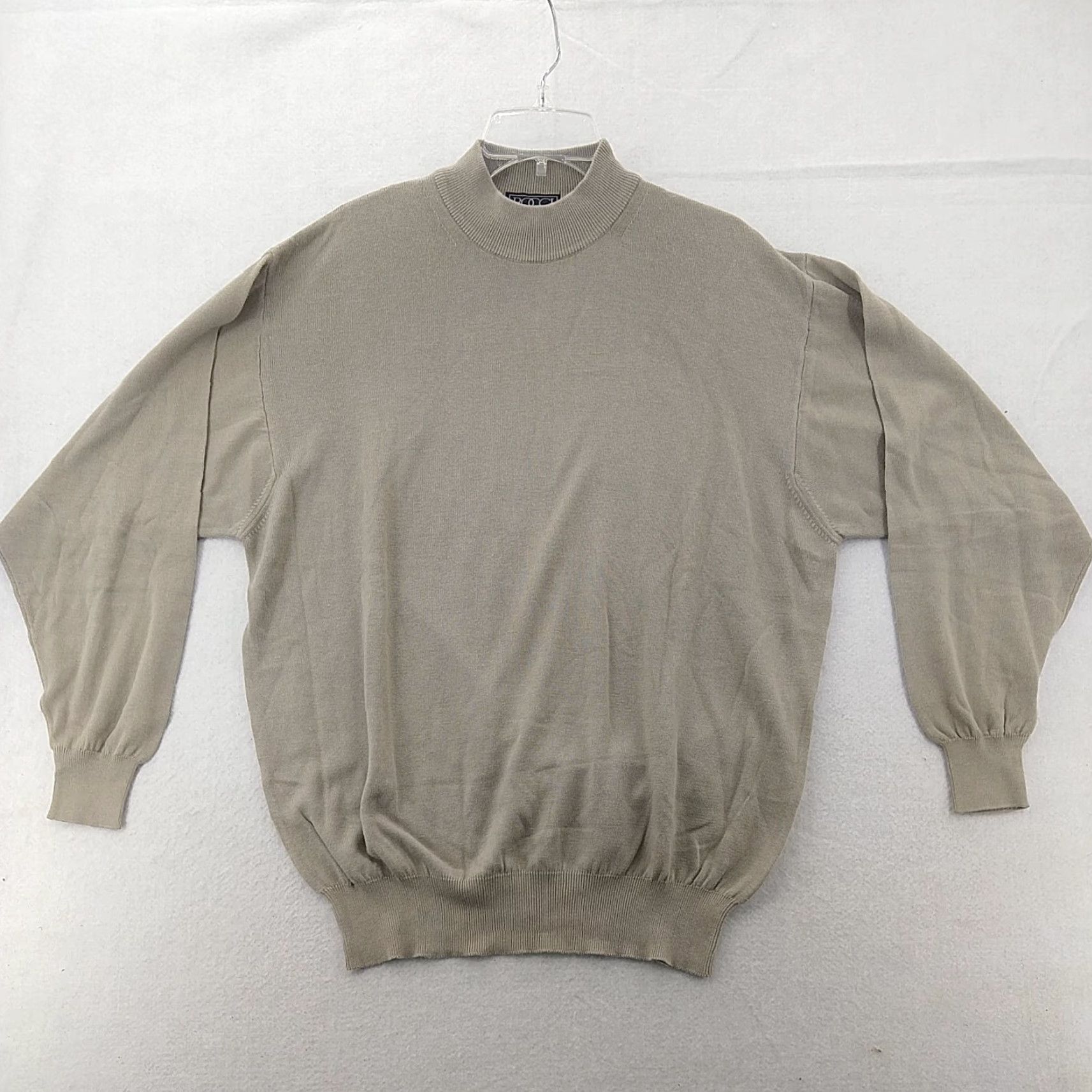 Vintage BOCCI Men Sweater Knit WoolModal Crew Neck Long Sleeve Beige Size L Size US L / EU 52-54 / 3 - 2 Thumbnail