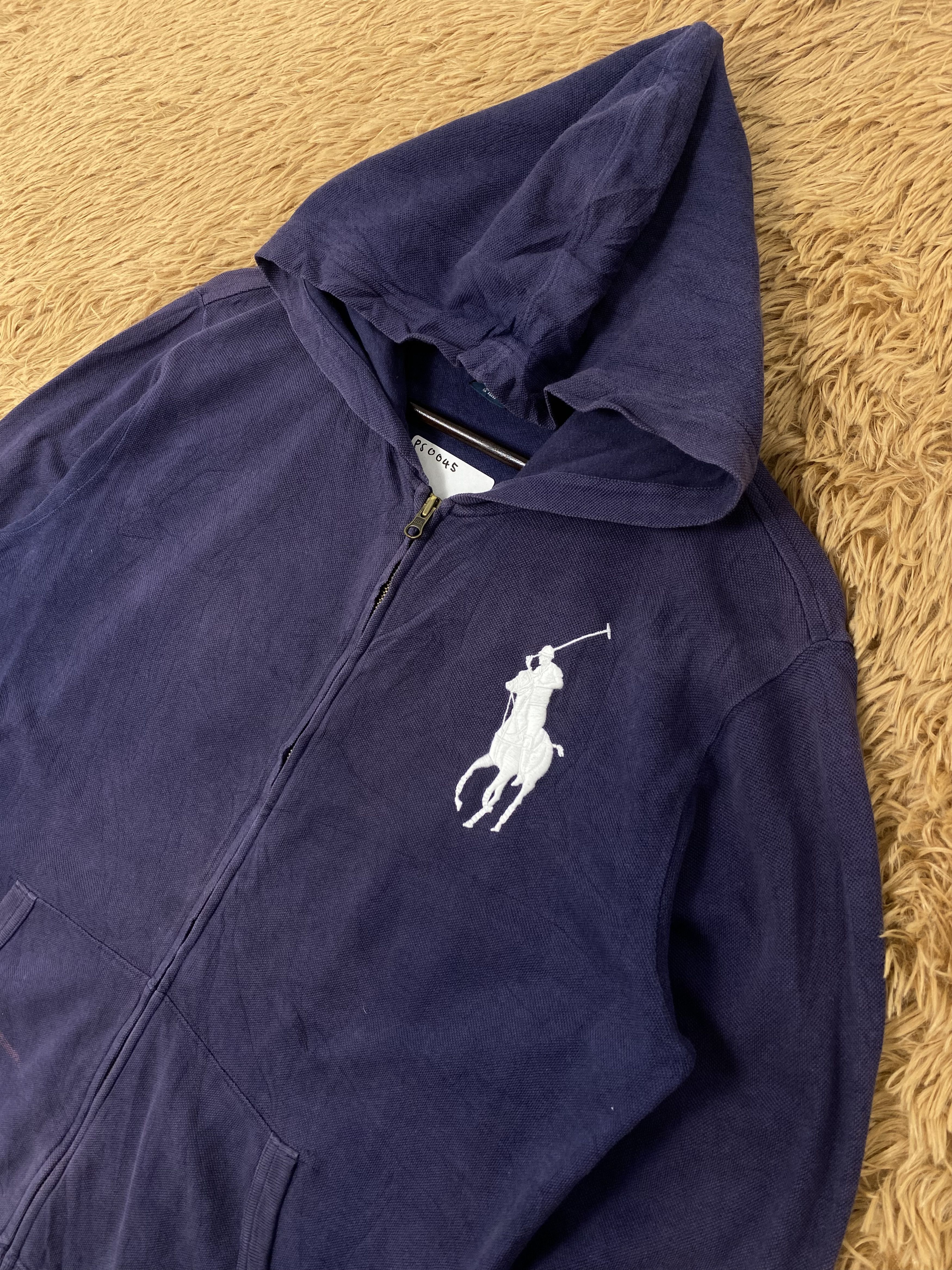 Polo Ralph Lauren Vintage Polo Ralph Lauren Faded Hoodie Sweatshirts PS0045 Size US S / EU 44-46 / 1 - 2 Thumbnail
