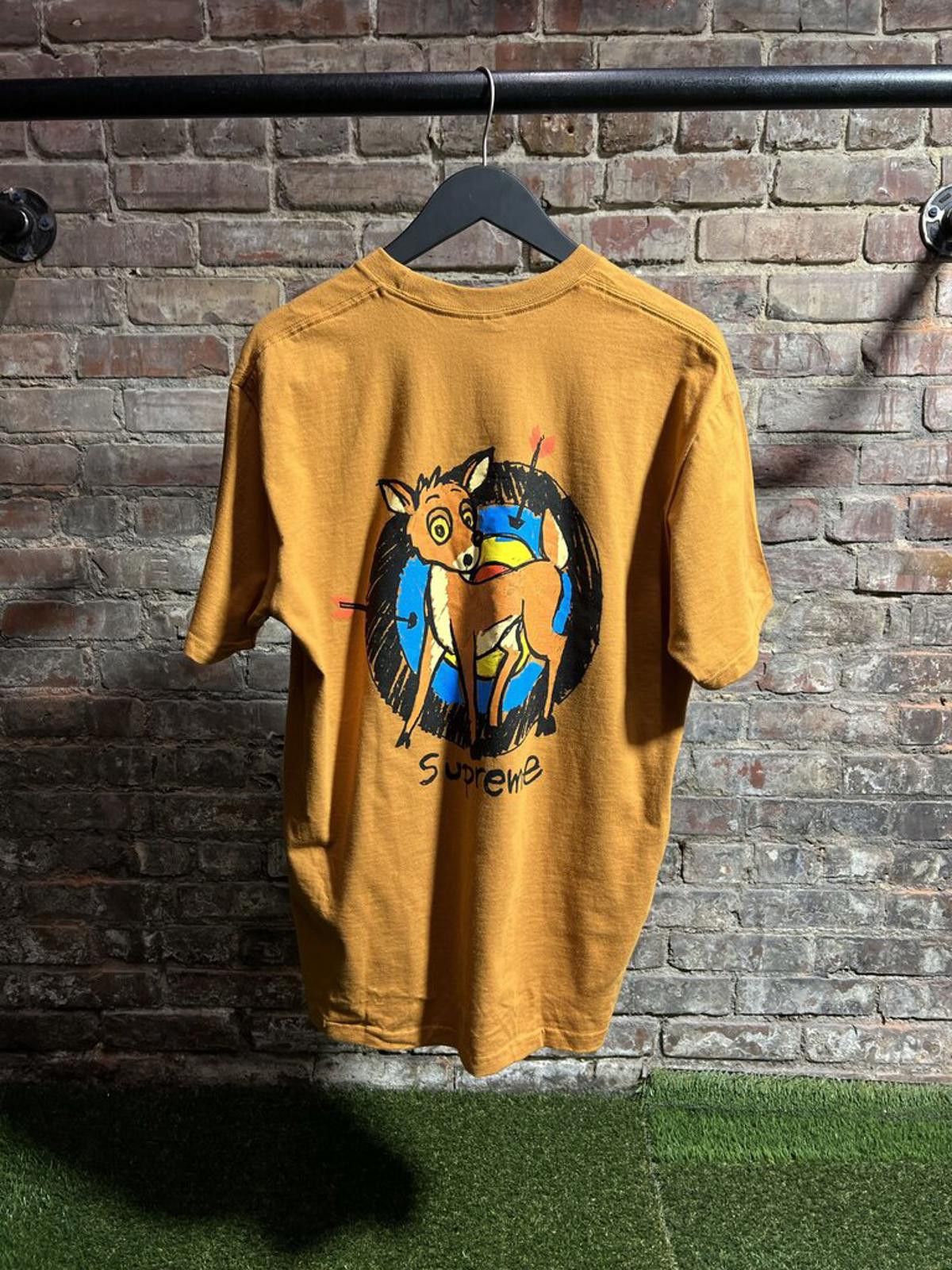 Supreme Supreme Deer Tee Burnt Orange Sz. L Size US M / EU 48-50 / 2 - 2 Thumbnail