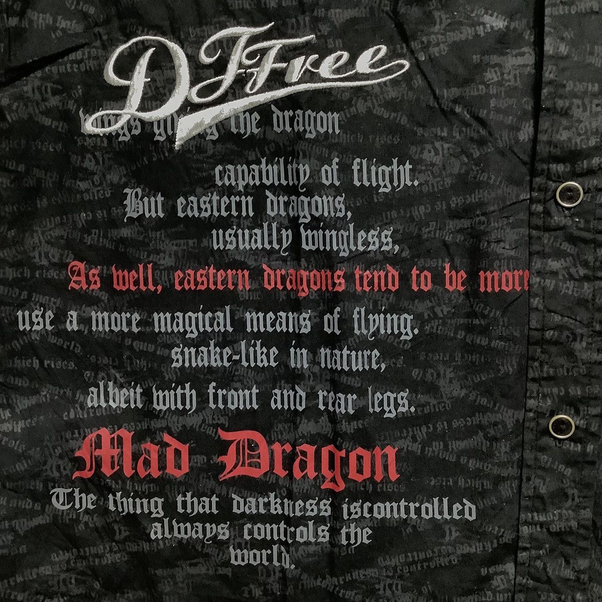 Designer × Hysteric Glamour × If Six Was Nine Y2k DjFree ifsixwasnine poem shirt like dogtown Size US L / EU 52-54 / 3 - 4 Thumbnail