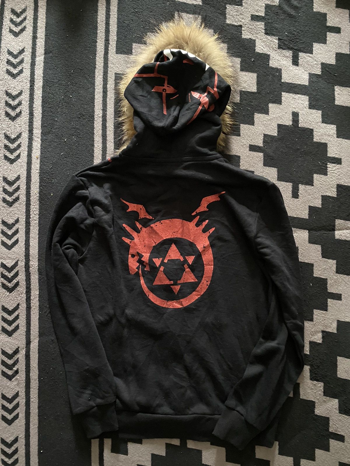 Anime × Cartoon Network × Vintage BNWT full metal alchemist anime cosplay fur zip hoodie Size US M / EU 48-50 / 2 - 2 Thumbnail