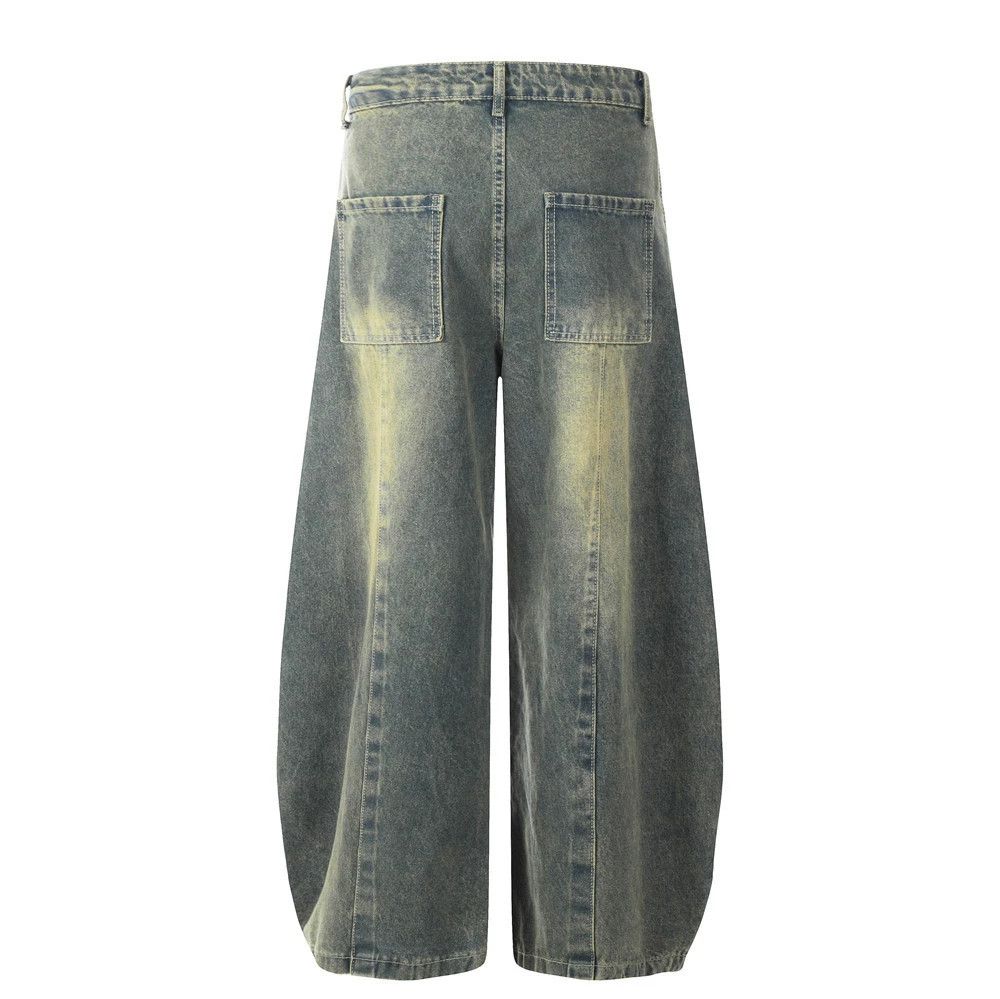 Jean American retro distressed stitching washed scimitar jeans Size US 32 / EU 48 - 2 Thumbnail