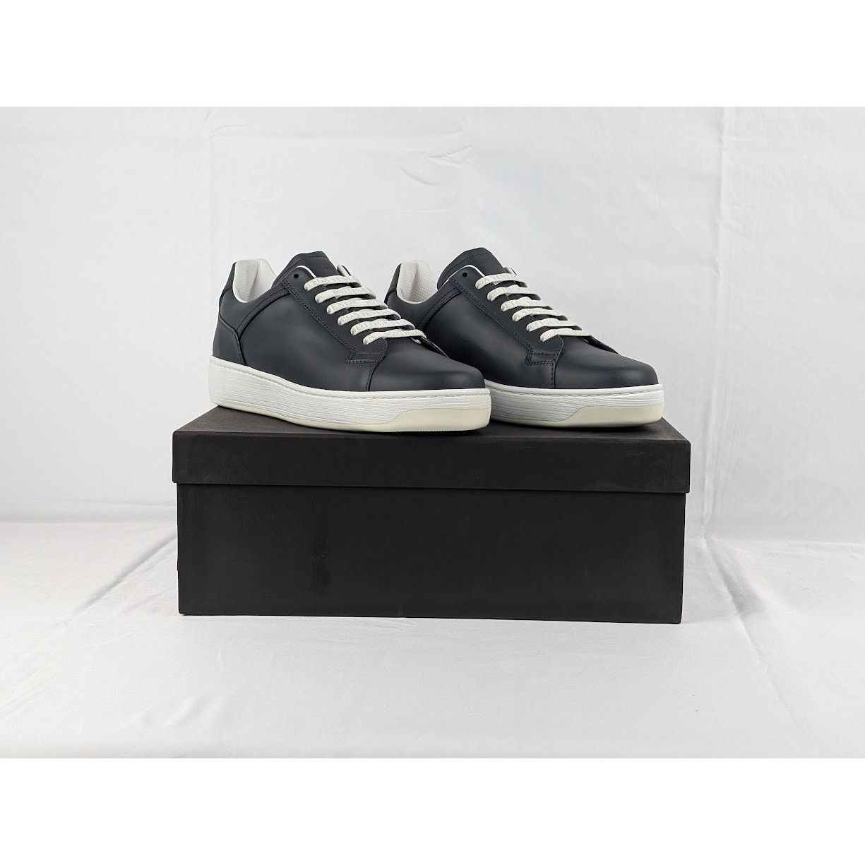 Bottega Veneta o1rshd1 Bolt Calf Low Top Sneakers in Ardoise Size US 9.5 / EU 42-43 - 12 Thumbnail