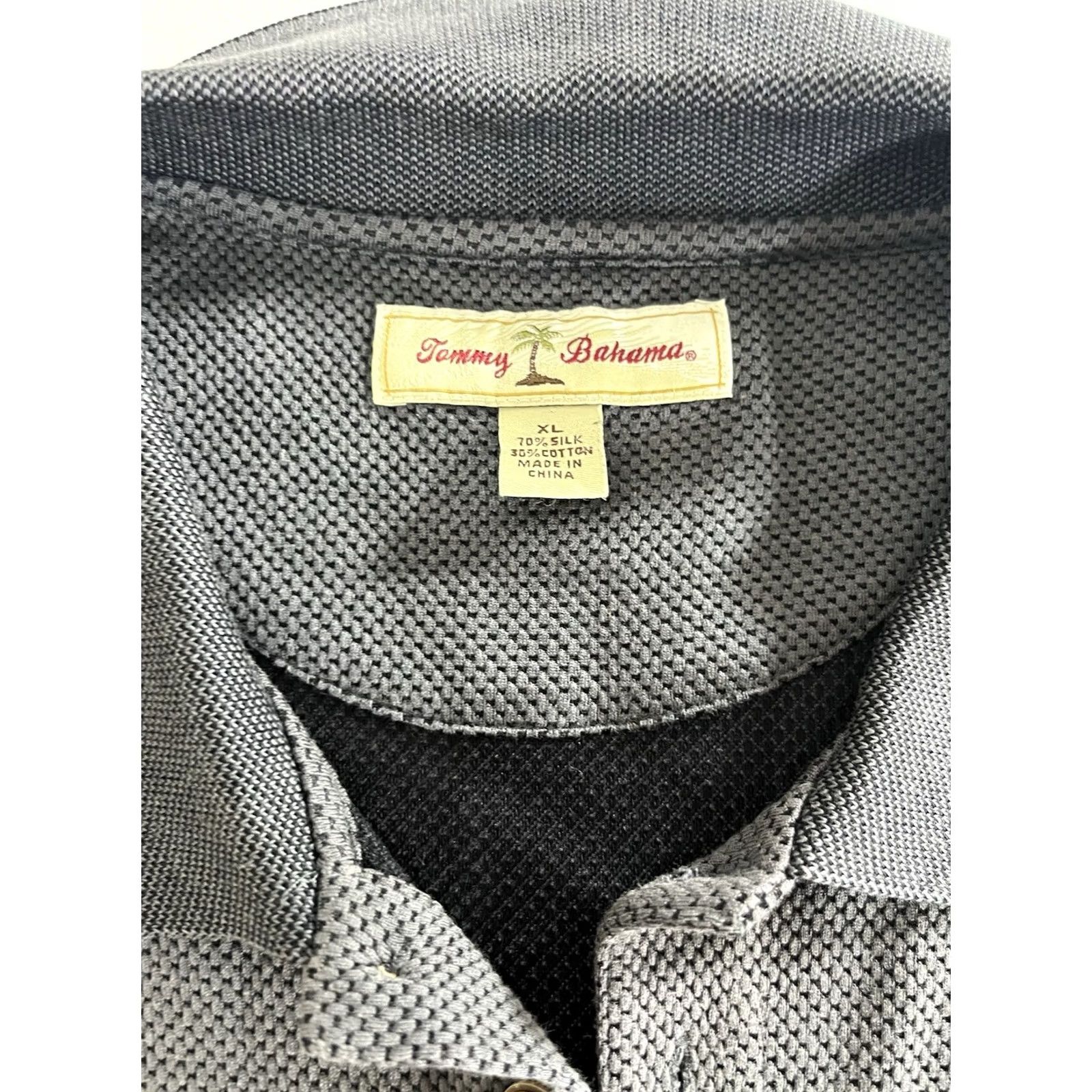 Tommy Bahama Tommy Bahama Polo Shirt Gray Short Sleeve XL Men Regular Classic Golf Casual Button Collared Logo Size US XL / EU 56 / 4 - 2 Thumbnail
