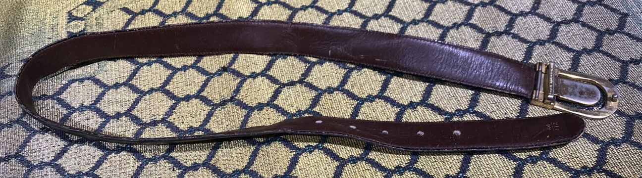 Celine × Vintage CELINE LEATHER BELT Size 36 - 5 Thumbnail