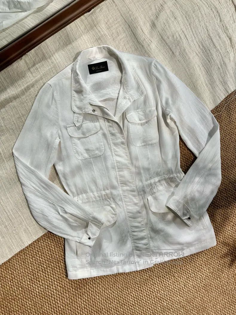 Loro Piana Loro Piana Traveleller Series Traveler Linen Jacket, Women Size S / US 4 / IT 40 - 4 Thumbnail
