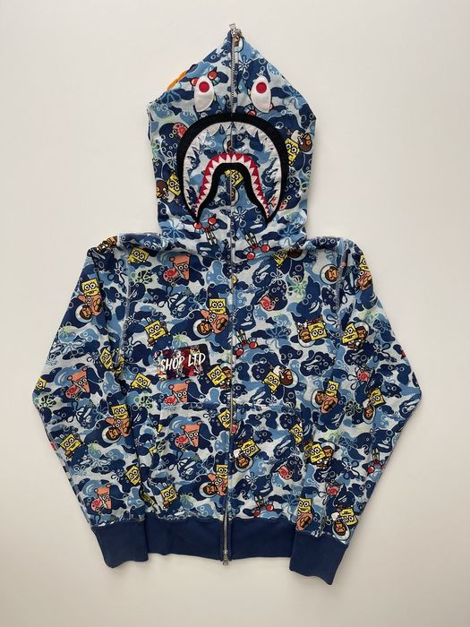 Bape x best sale spongebob hoodie