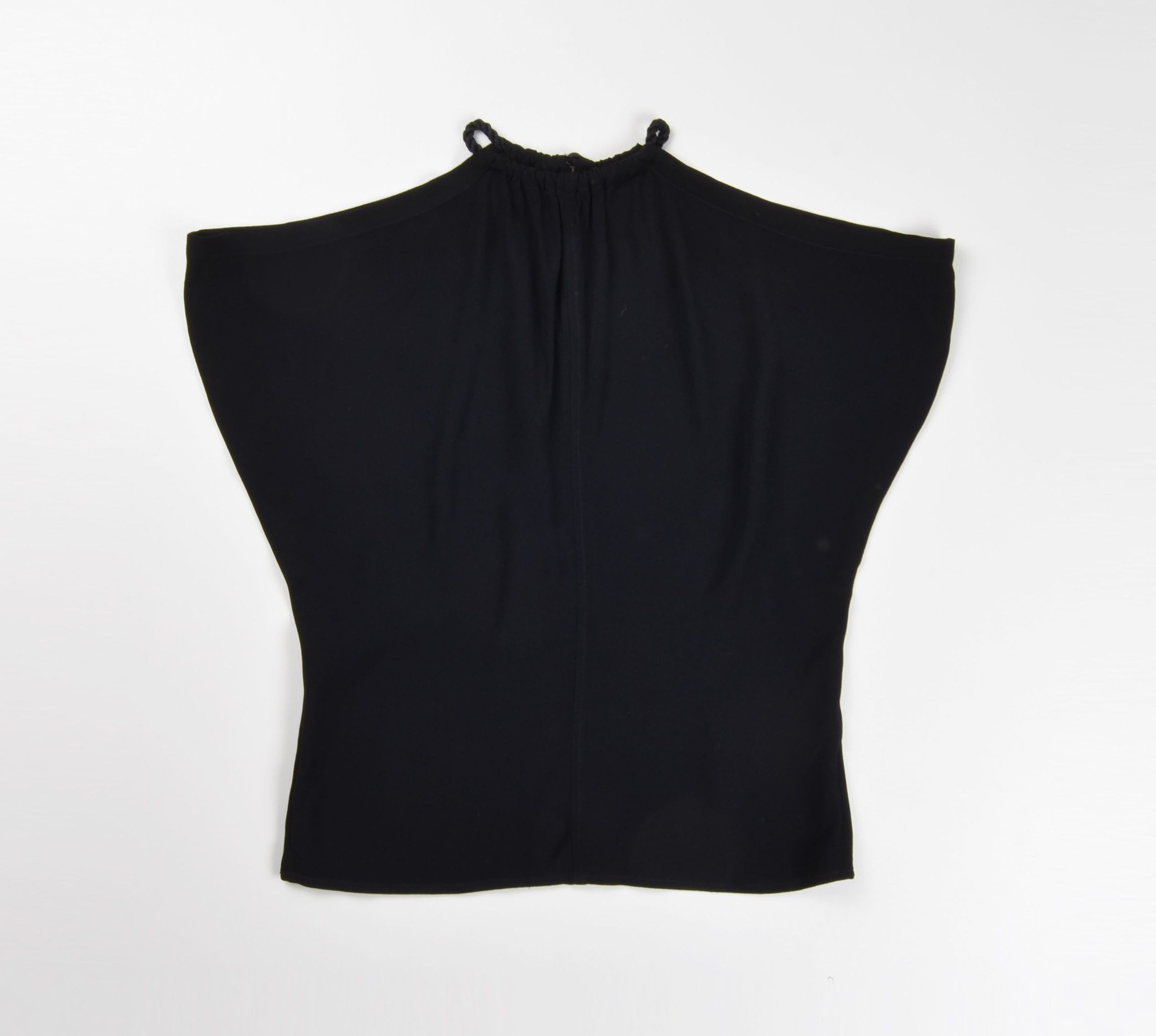 Yves Saint Laurent Vntg Saint Laurent Halter Neck Blouse Draped Sleeveless Top Size S / US 4 / IT 40 - 4 Thumbnail