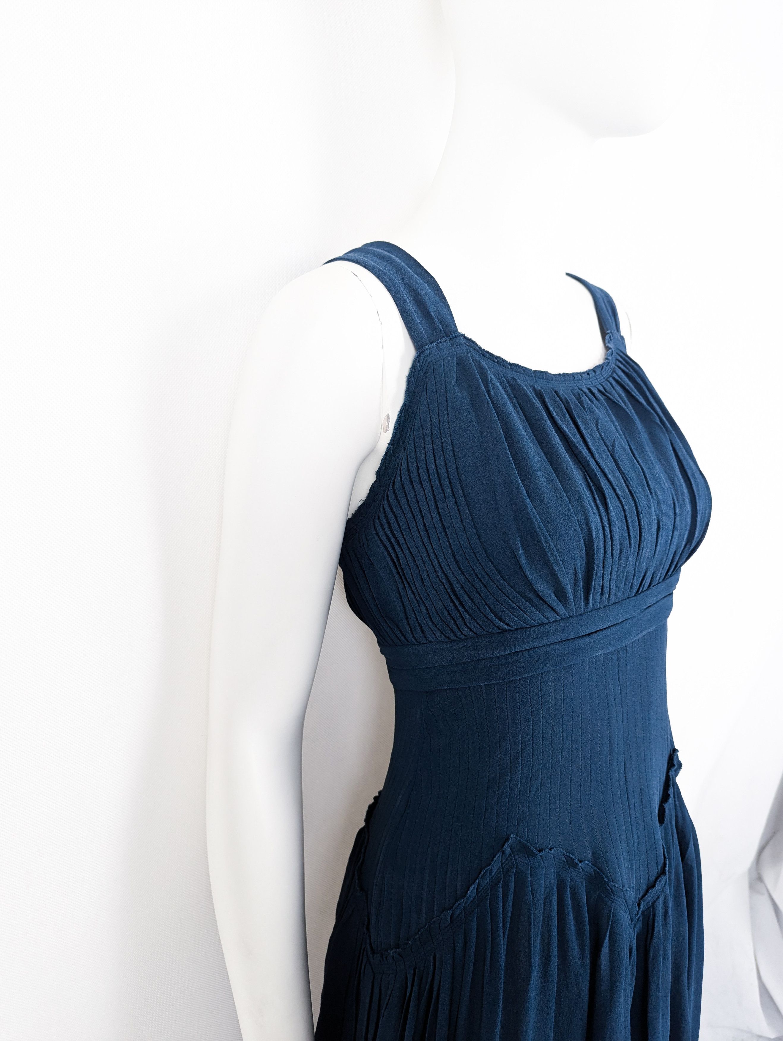 Burberry Burberry black label silk sea blue dress Size S / US 4 / IT 40 - 6 Thumbnail