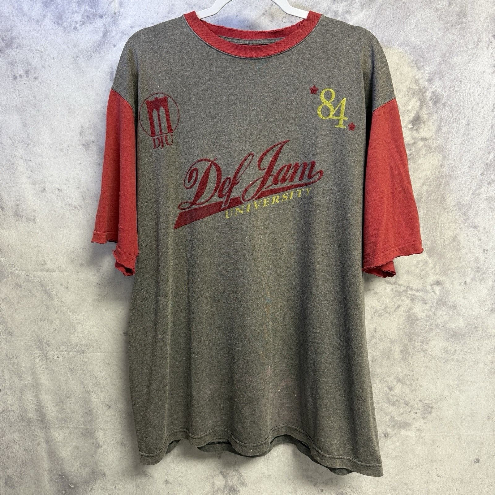 Vintage Vintage Def Jam University T Shirt Mens Large Gray Y2k Hip H Size US L / EU 52-54 / 3 - 2 Thumbnail