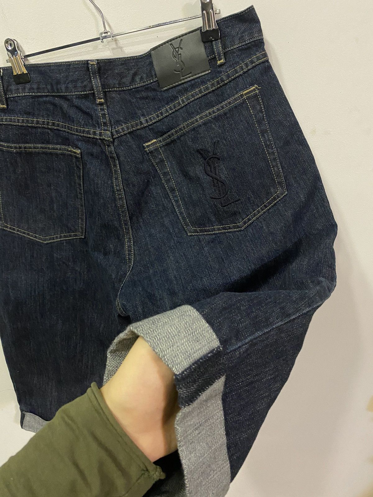 Yves Saint Laurent Denim YSL Shorts YSL Jeans Indigo Size US 36 / EU 52 - 14 Thumbnail