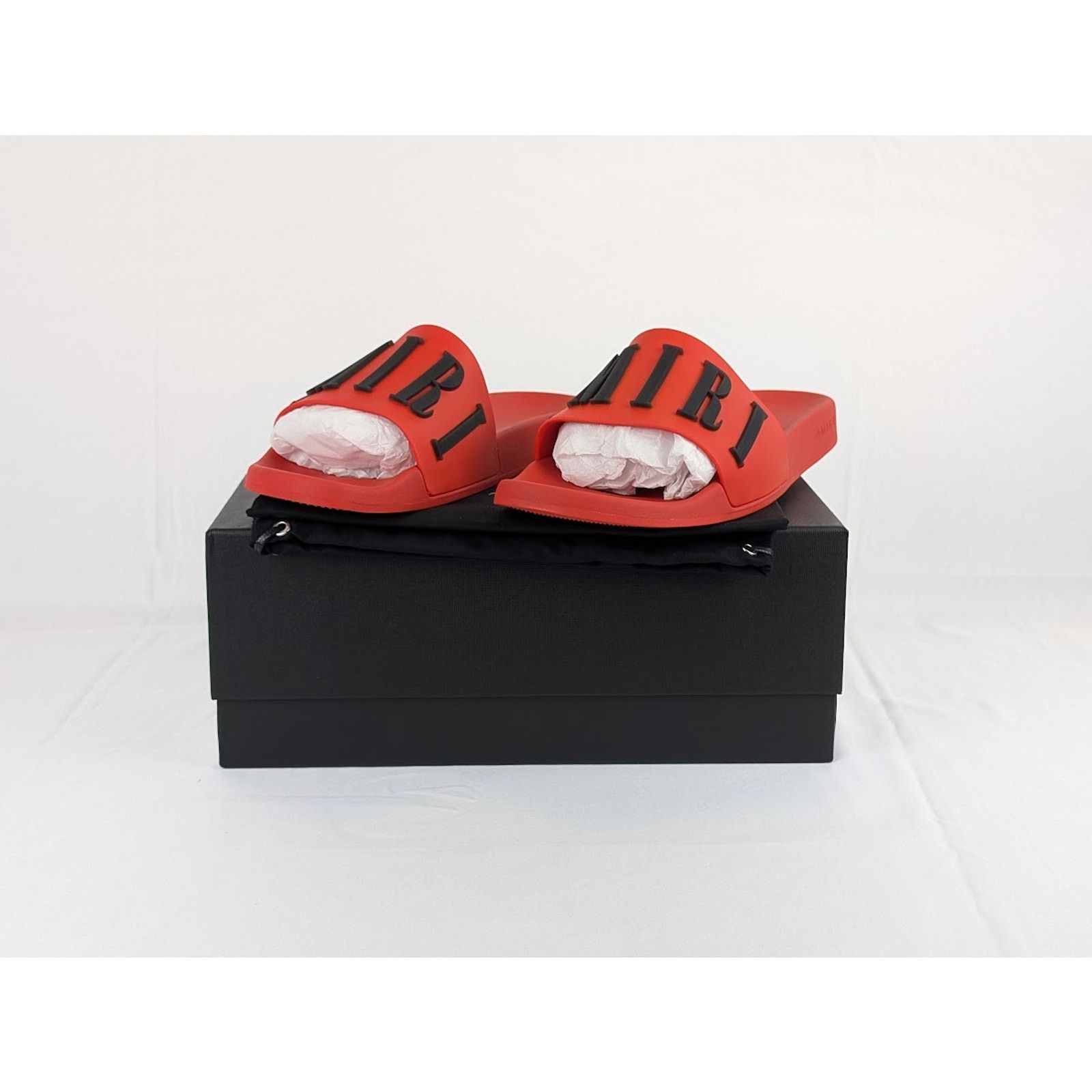 Amiri o1rshd1 Q: 2 / Logo Pool Slide in Red/Black Size US 8 / EU 41 - 9 Thumbnail